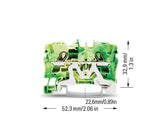 WAGO Schutzleiter-Reihenklemme 0,5-6qmm Serie 2004 2004-1207 gn/ge 1Etage TS35