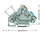 WAGO Initiator/Aktor-Klemme 3Etagen NPN Serie 280 280-561/281-413 0,08-2,5qmm