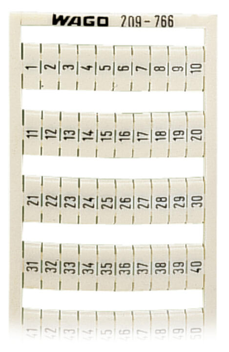 WAGO Klemmenmarkierung vi RM=4mm 1-50 Serie 209 209-766/000-024 vert