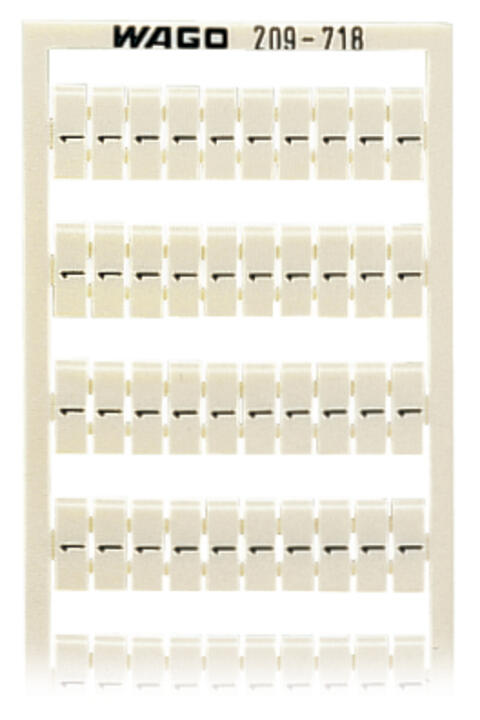 WAGO Klemmenmarkierung ws RM=4mm 1/2 Serie 209 209-718 vert