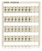 WAGO Klemmenmarkierung ws RM=5mm vert Serie 209 209-946 E130.0-E139.7