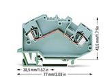 WAGO Reihenklemme 0,08-4qmm 1Etage 2kl Serie 781 781-601 gr 32A TS35