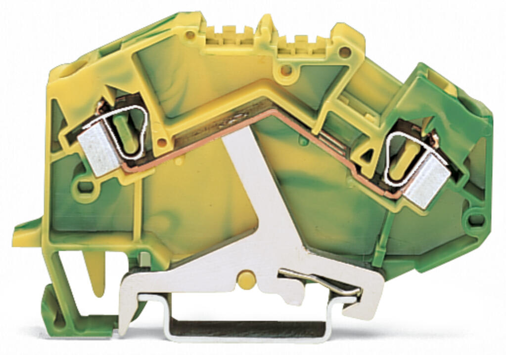 WAGO Schutzleiter-Reihenklemme 0,08-4qmm Serie 781 781-607 gn/ge 1Etage TS35