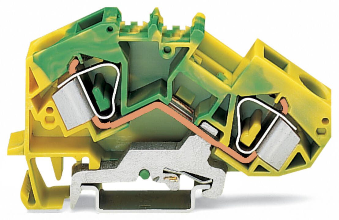 WAGO Schutzleiter-Reihenklemme 0,2-16qmm Serie 783 783-607 gn/ge 1Etage TS35