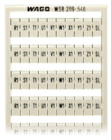 WAGO Klemmenmarkierung ws RM=5mm horiz Serie 209 209-546 R1/S1/T1