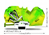 WAGO Schutzleiter-Reihenklemme 6-35qmm Serie 785 785-607 gn/ge 1Etage TS35
