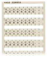 WAGO Klemmenmarkierung ws RM=5mm vert Serie 209 209-933 E0.0-E9.7