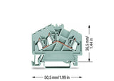 WAGO Reihenklemme 0,08-2,5qmm 1Etage 3kl Serie 280 280-641 gr 24A TS35