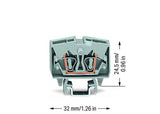WAGO Reihenklemme 0,08-2,5qmm 1Etage 2kl Serie 264 264-701 gr 24A TS15