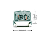 WAGO Reihenklemme 0,08-2,5qmm 1Etage 2kl Serie 264 264-711 gr 24A TS35