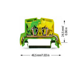 WAGO Schutzleiter-Reihenklemme gn/ge Serie 264 264-737/999-950 0,08-2,5qmm