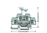WAGO Reihenklemme 0,08-4qmm 2Etagen 2kl Serie 281 281-619 gr 26A TS35