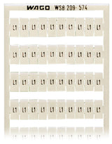 WAGO Klemmenmarkierung ws RM=5mm L1 Serie 209 209-574 horiz