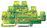 WAGO Schutzleiter-Reihenklemme gn/ge Serie 870 870-557 0,08-2,5qmm 3Etagen