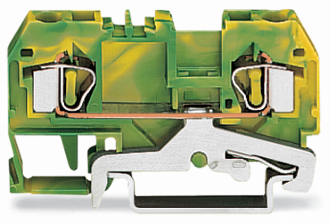 WAGO Schutzleiter-Reihenklemme 0,08-4qmm Serie 281 281-907/999-950 gn/ge 1Etage