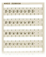 WAGO Klemmenmarkierung ws RM=5mm vert Serie 209 209-958 1A/1B-10G/10H