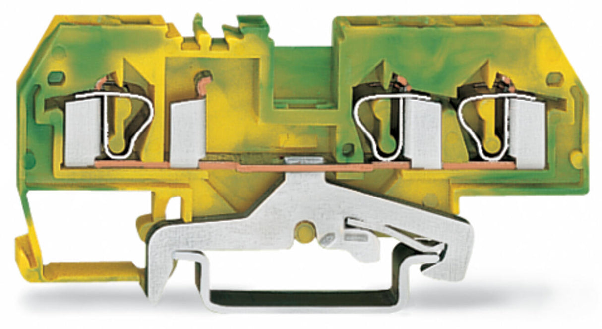 WAGO Schutzleiter-Reihenklemme 0,08-4qmm Serie 281 281-687 gn/ge 1Etage TS35