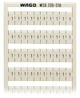 WAGO Klemmenmarkierung ws RM=5mm 1/2 Serie 209 209-518 horiz