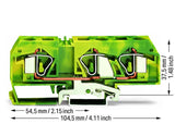 WAGO Schutzleiter-Reihenklemme 0,2-16qmm Serie 283 283-677/999-950 gn/ge 1Etage