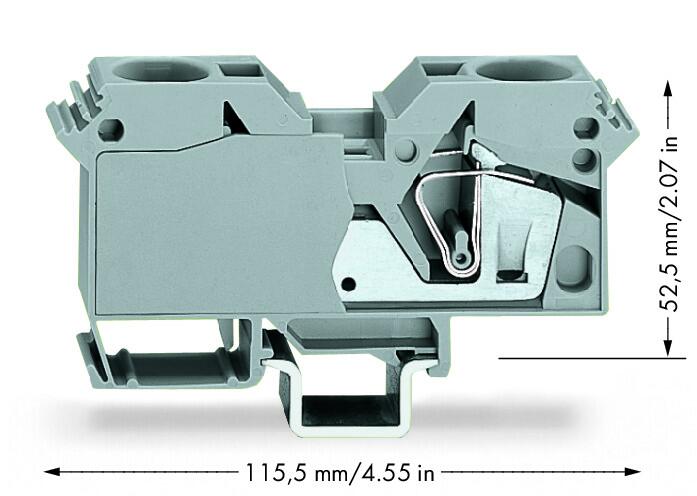 WAGO Reihenklemme 6-35qmm 1Etage 2kl gr Serie 285 285-601 125A TS35