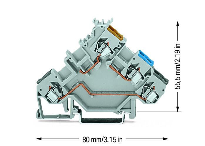 WAGO Initiator/Aktor-Klemme 3Etagen PNP Serie 280 280-560/281-434 0,08-2,5qmm