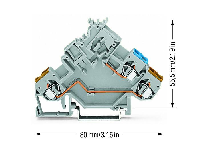 WAGO Initiator/Aktor-Klemme 2Etagen 20A Serie 280 280-562 0,08-2,5qmm