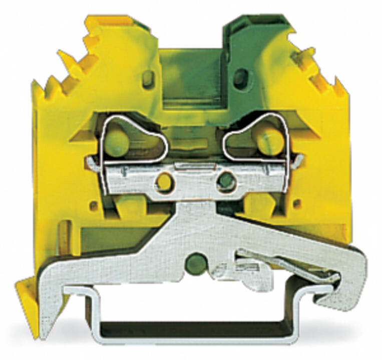 WAGO Schutzleiter-Reihenklemme 0,08-4qmm Serie 281 281-107 gn/ge 1Etage TS35
