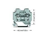 WAGO Reihenklemme 0,2-6qmm 1Etage 2kl gr Serie 282 282-101 41A TS35