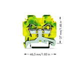 WAGO Schutzleiter-Reihenklemme 0,2-6qmm Serie 282 282-107 gn/ge 1Etage TS35