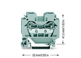 WAGO Reihenklemme 0,2-10qmm 1Etage 2kl Serie 284 284-101 gr 57A TS35