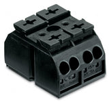 WAGO Klemmleiste 0,5-4qmm 32A 2p 24mm sw Serie 862 862-562 Thermopl Federzug