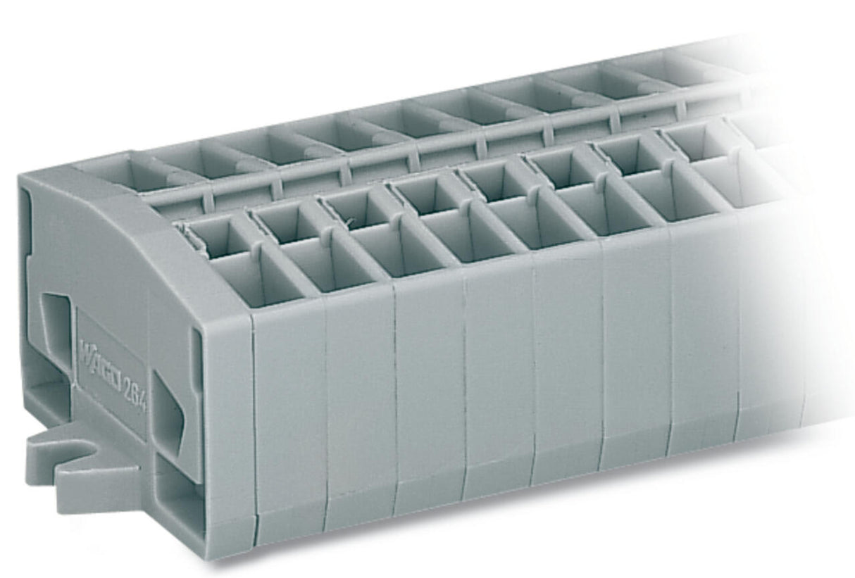 WAGO Klemmleiste 0,08-2,5qmm 24A 4p 31mm Serie 264 264-154 Thermopl gr Federzug