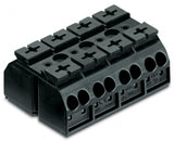 WAGO Klemmleiste 0,5-4qmm 32A 4p 48mm sw Serie 862 862-594 Thermopl Federzug