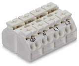 WAGO Klemmleiste 0,5-4qmm 32A 4p 48mm ws Serie 862 862-1634 Thermopl Federzug