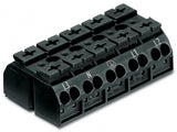 WAGO Klemmleiste 0,5-4qmm 32A 5p 60mm sw Serie 862 862-2525 Thermopl Federzug