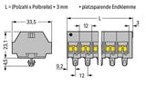 WAGO Klemmleiste 0,08-4qmm 32A 9p gr Serie 262 262-259 Thermopl 112,4mm