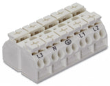 WAGO Klemmleiste 0,5-4qmm 32A 5p 60mm ws Serie 862 862-615 Thermopl Federzug