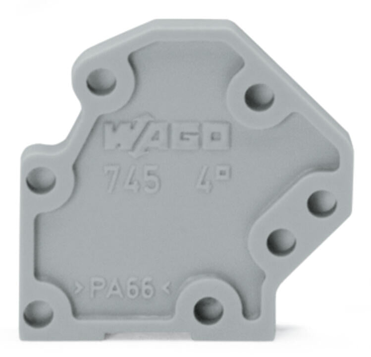 WAGO Abschlussplatte rastb gr Serie 745 745-3100