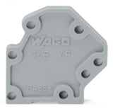 WAGO Abschlussplatte rastb gr Serie 745 745-3100