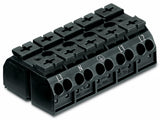 WAGO Klemmleiste 0,5-4qmm 32A 5p 60mm sw Serie 862 862-8525 Thermopl Federzug
