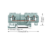 WAGO Reihenklemme 1Etage 3kl gr 25A TS35 Serie 880 880-681/999-940
