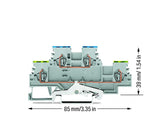 WAGO Reihenklemme 2Etagen 2kl gr 18A Serie 279 279-517 TS35