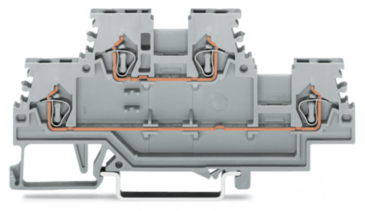 WAGO Reihenklemme 0,08-1,5qmm 2Etagen gr Serie 279 279-501 2kl 18A TS35