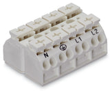 WAGO Klemmleiste 0,5-4qmm 32A 4p 48mm ws Serie 862 862-8634 Thermopl Federzug