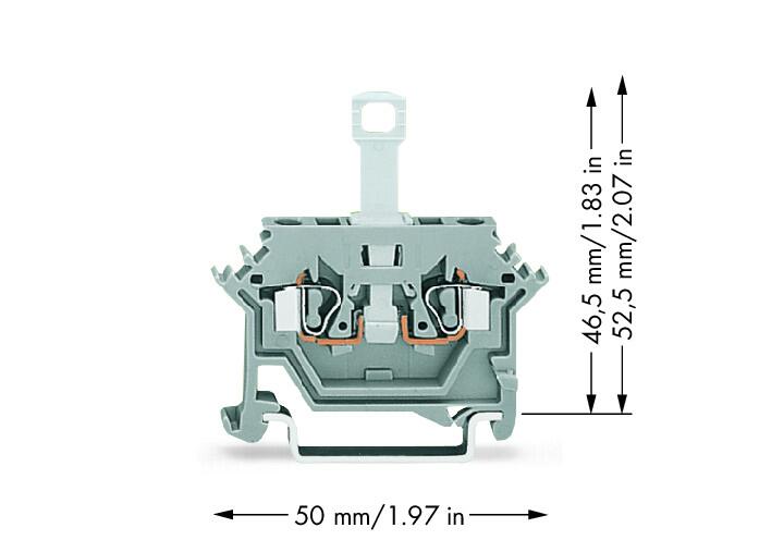 WAGO Trennreihenklemme gr 0,08-2,5qmm Serie 280 280-612 10A 1Etage