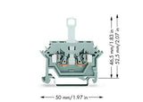 WAGO Trennreihenklemme gr 0,08-2,5qmm Serie 280 280-612 10A 1Etage