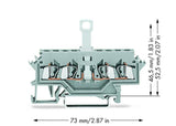 WAGO Trennreihenklemme gr 0,08-2,5qmm Serie 280 280-622 10A 1Etage