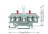 WAGO Trennreihenklemme gr 0,08-2,5qmm Serie 280 280-627 10A 1Etage