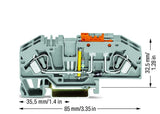 WAGO Trennreihenklemme gr 0,2-6qmm 30A Serie 282 282-640 1Etage