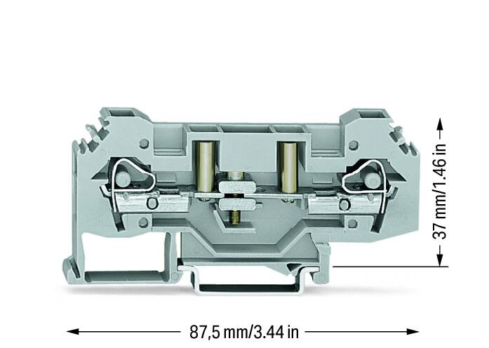 WAGO Trennreihenklemme gr 0,2-6qmm 41A Serie 282 282-131 1Etage